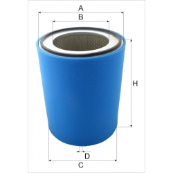 Wkład filtra powietrza WPO 825-05 - Zastosowanie: sprężarki
